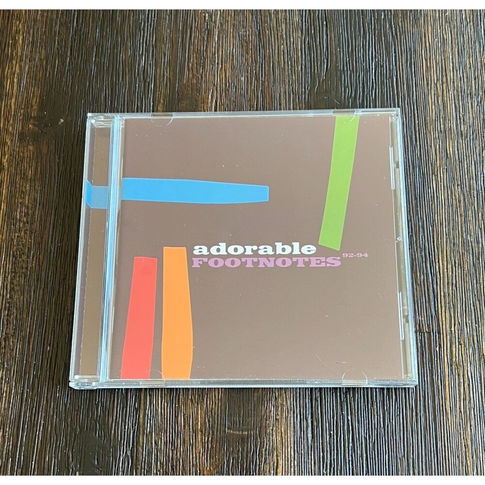 Adorable Footnotes 92-94 Best Of CD Compilation Cherry Red Britpop Indie